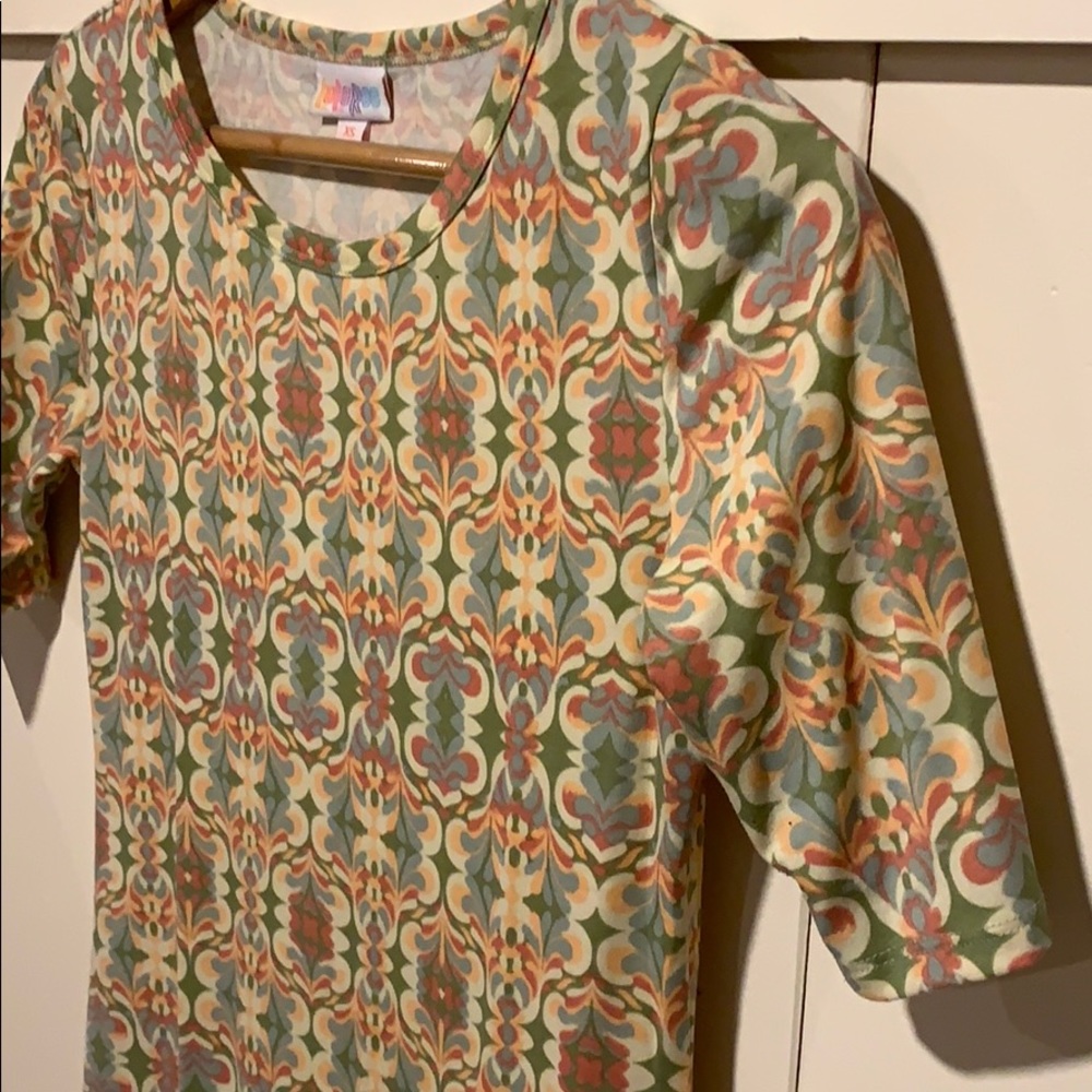 Lula Roe Multi-Colored Patterned Julia Dress - image 2